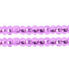 Czech Seed Bead / Pony Beads 6/0 Silver Lined Purple Shades