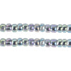 Czech Seed Bead / Pony Beads 6/0 Silver Lined Crystal/Grey Shades