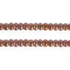 Czech Seed Bead / Pony Beads 6/0 Silver Lined Brown Shades