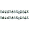 Czech Seed Bead / Pony Beads 6/0 Silver Lined Crystal/Grey Shades