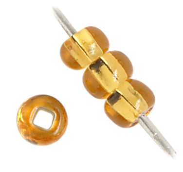 Czech Seed Bead / Pony Beads 6/0 Silver Lined Yellow/Orange Shades