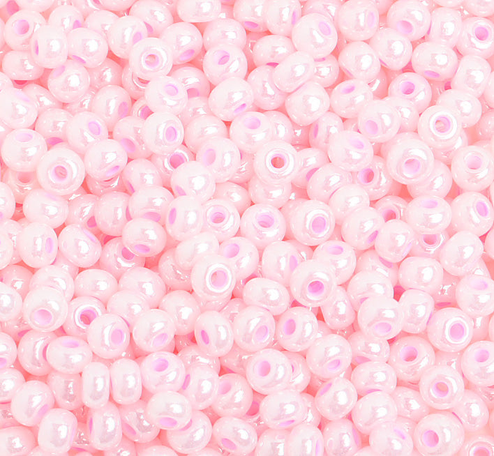 Czech Seed Bead / Pony Beads 6/0 Opaque Pink Shades