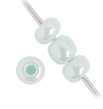 Czech Seed Bead / Pony Beads 6/0 Opaque Green Shades