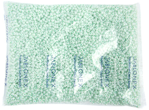 Czech Seed Bead / Pony Beads 6/0 Opaque Green Shades