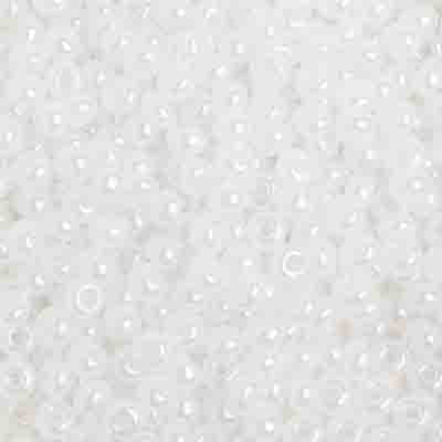 Czech Seed Bead / Pony Beads 6/0 Opaque White Shades