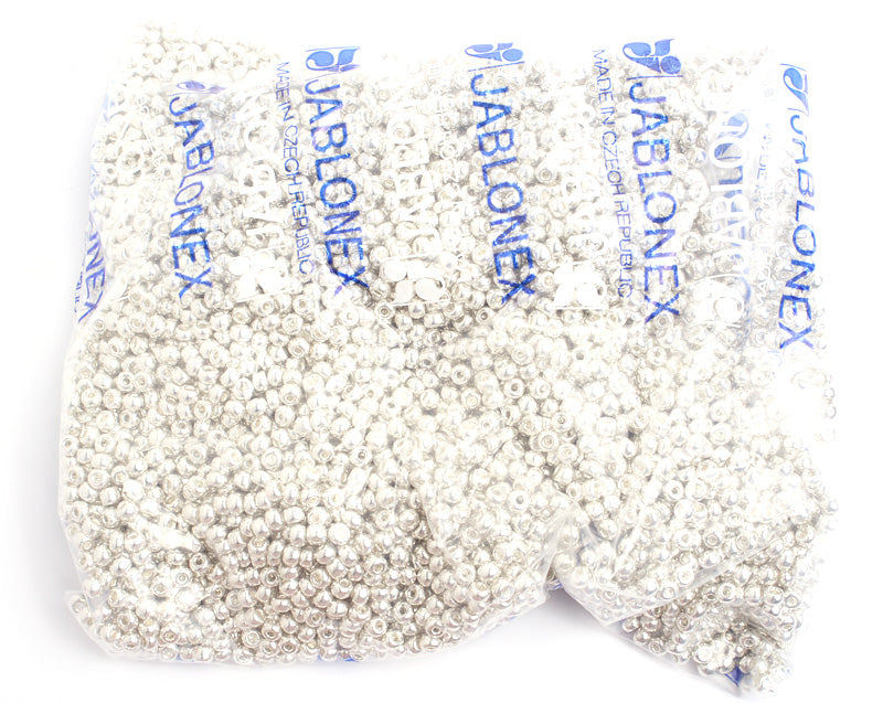Czech Seed Bead / Pony Beads 6/0 Metallic 