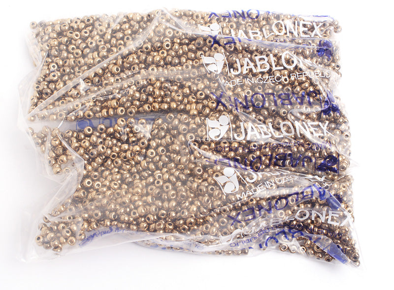 Czech Seed Bead / Pony Beads 6/0 Metallic 