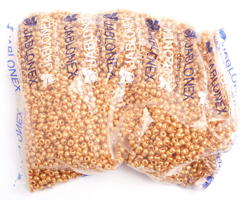 Czech Seed Bead / Pony Beads 6/0 Metallic 