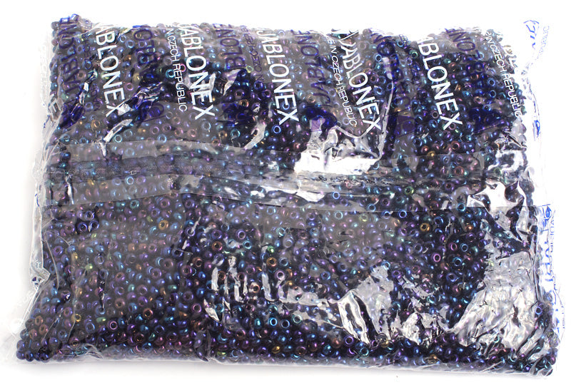 Czech Seed Bead / Pony Beads 6/0 Opaque Blue Shades