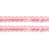 Czech Seed Bead / Pony Beads 6/0 Silver Lined Pink Shades