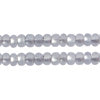 Czech Seed Bead / Pony Beads 6/0 Silver Lined Crystal/Grey Shades