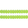 Czech Seed Bead / Pony Beads 6/0 Transparent Green Shades