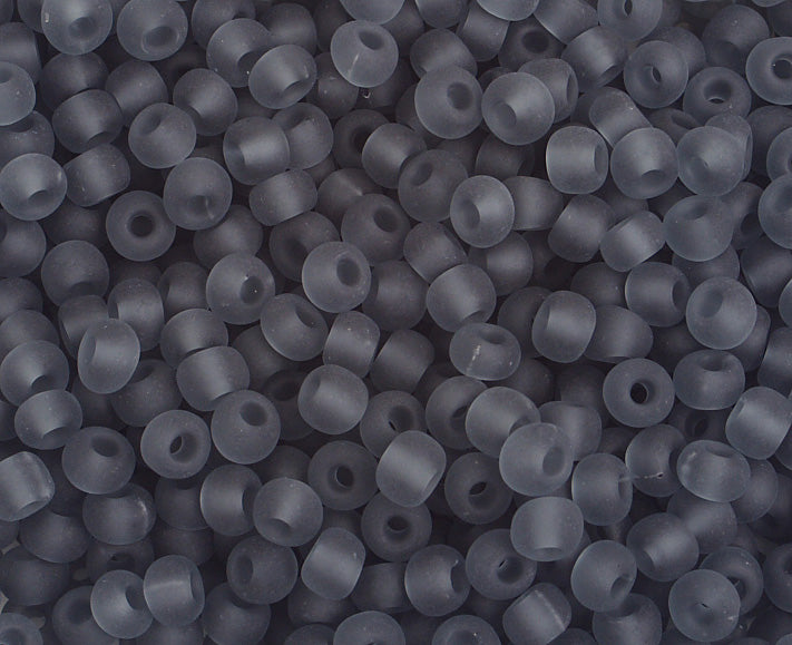 Czech Seed Bead / Pony Beads 6/0 Transparent Crystal/Grey Shades