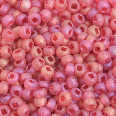 Czech Seed Bead / Pony Beads 6/0 Transparent Pink Shades