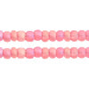 Czech Seed Bead / Pony Beads 6/0 Transparent Pink Shades