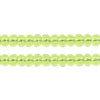Czech Seed Bead / Pony Beads 6/0 Transparent Green Shades