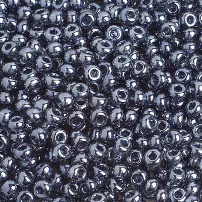 Czech Seed Bead / Pony Beads 6/0 Transparent Crystal/Grey Shades