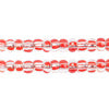 Czech Seed Bead / Pony Beads 6/0 Silver Lined Red Shades