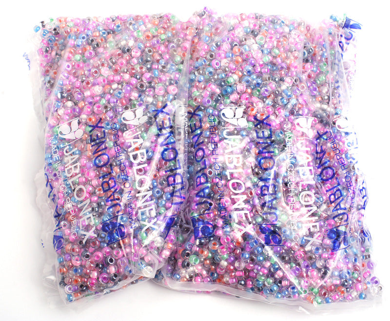 Czech Seed Bead / Pony Beads 6/0 Color Lined 