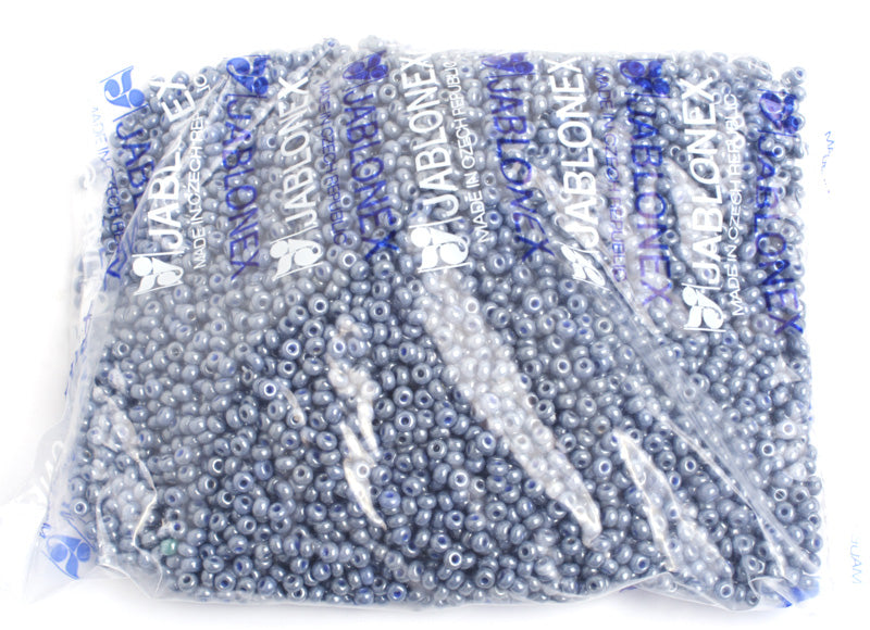 Czech Seed Bead / Pony Beads 6/0 Opaque Blue Shades
