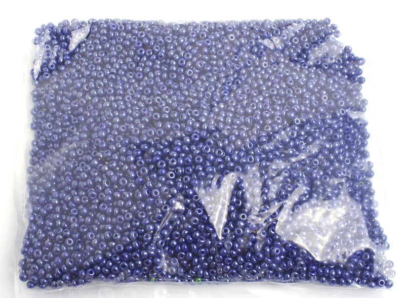 Czech Seed Bead / Pony Beads 6/0 Opaque Blue Shades