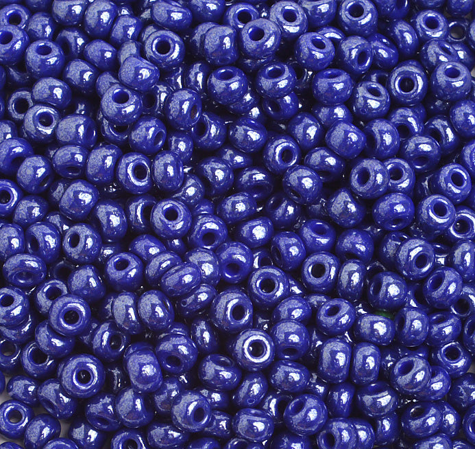 Czech Seed Bead / Pony Beads 6/0 Opaque Blue Shades