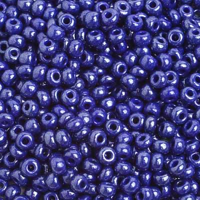 Czech Seed Bead / Pony Beads 6/0 Opaque Blue Shades