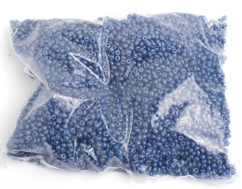 Czech Seed Bead / Pony Beads 6/0 Opaque Blue Shades