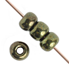 Czech Seed Bead / Pony Beads 6/0 Opaque Green Shades