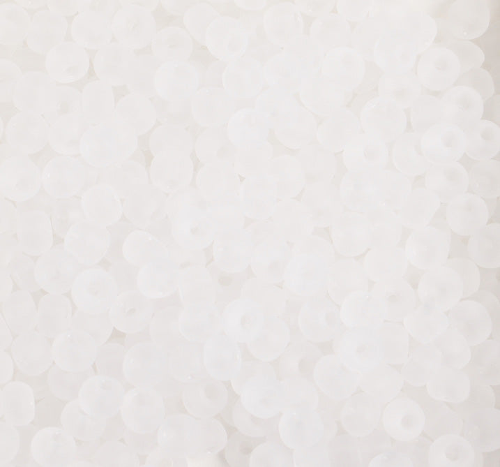 Czech Seed Bead / Pony Beads 6/0 Transparent Crystal/Grey Shades