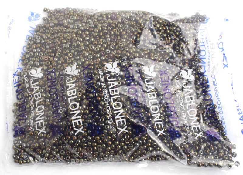 Czech Seed Bead / Pony Beads 6/0 Opaque Brown Shades