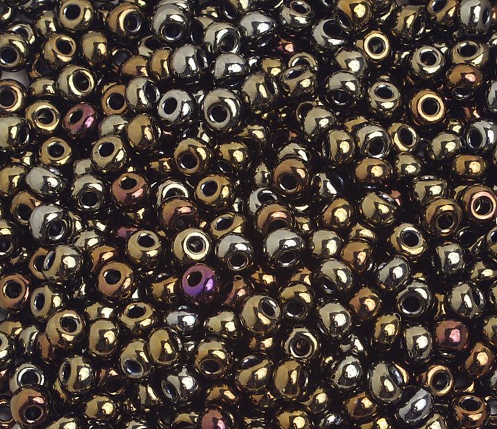 Czech Seed Bead / Pony Beads 6/0 Opaque Brown Shades