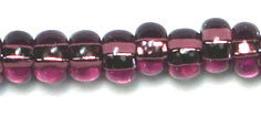 Czech Seed Bead / Pony Beads 6/0 Silver Lined Purple Shades