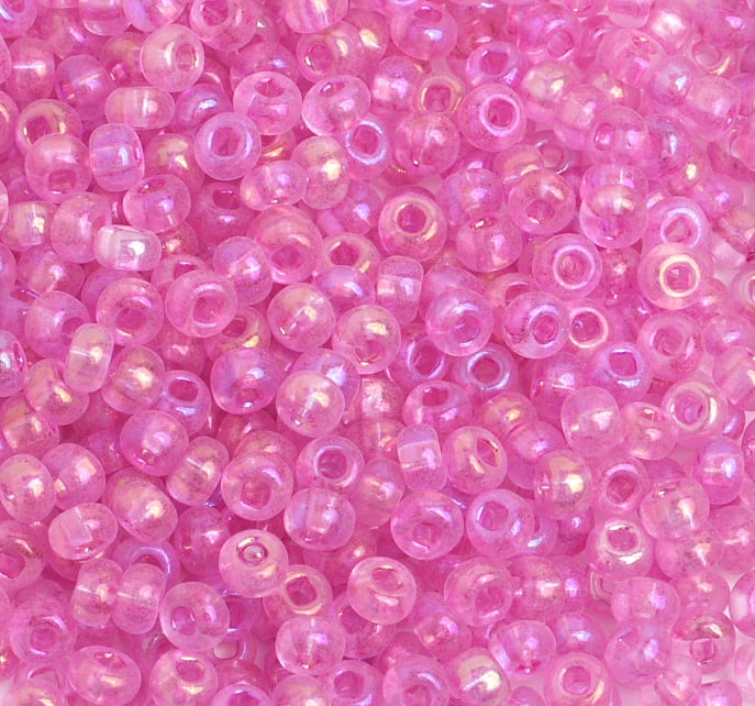 Czech Seed Bead / Pony Beads 6/0 Transparent Purple Shades