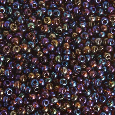 Czech Seed Bead / Pony Beads 6/0 Transparent Brown Shades