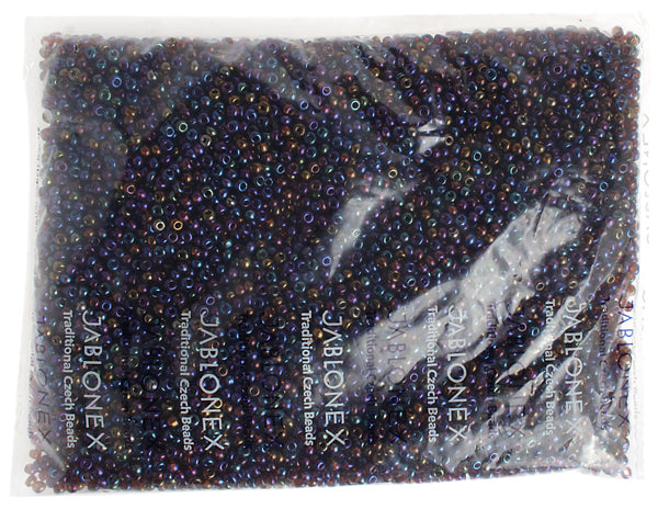 Czech Seed Bead / Pony Beads 6/0 Transparent Brown Shades