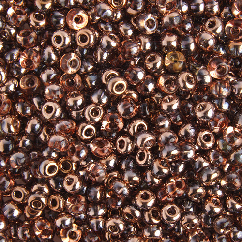 Czech Seed Bead / Pony Beads 6/0 Transparent Crystal/Grey Shades