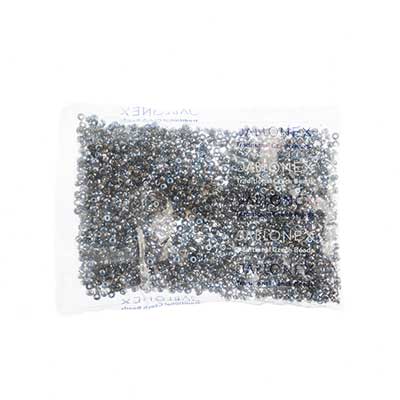 Czech Seed Bead / Pony Beads 6/0 Transparent Crystal/Grey Shades