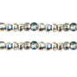 Czech Seed Bead / Pony Beads 6/0 Transparent Crystal/Grey Shades