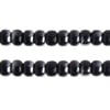 Czech Seed Bead / Pony Beads 6/0 Opaque Black/Multi Shades