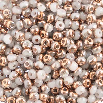 Czech Seed Bead / Pony Beads 6/0 Opaque White Shades
