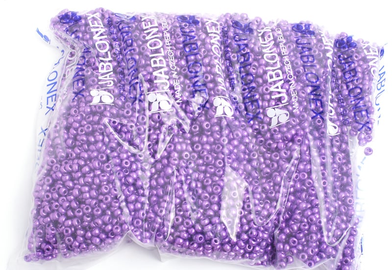 Czech Seed Bead / Pony Beads 6/0 Metallic 