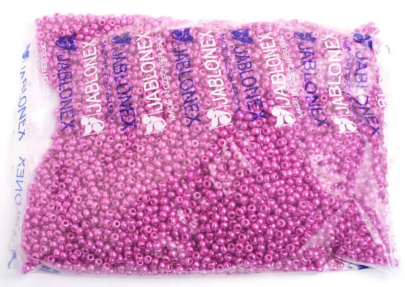 Czech Seed Bead / Pony Beads 6/0 Metallic 