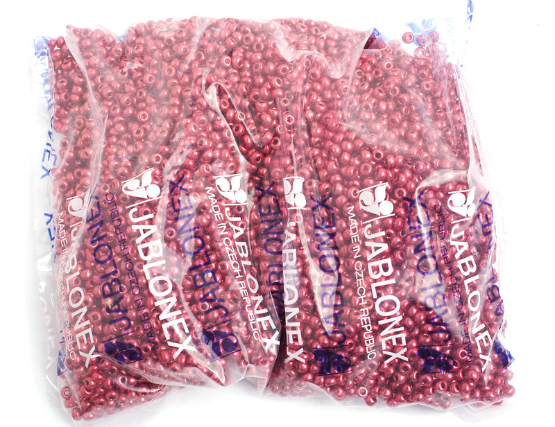 Czech Seed Bead / Pony Beads 6/0 Metallic 