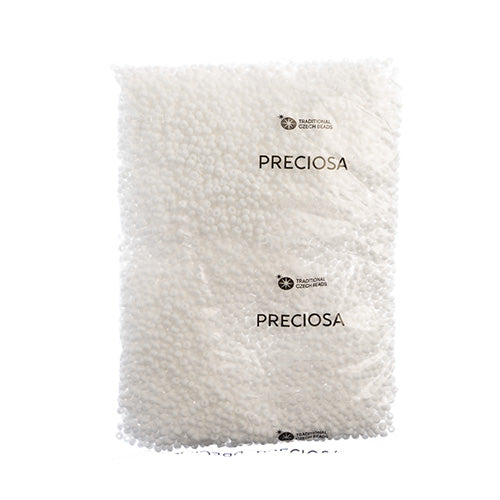 Czech Seed Bead / Pony Beads 6/0 Opaque White Shades