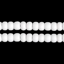 Czech Seed Bead / Pony Beads 6/0 Opaque White Shades