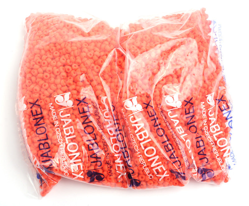 Czech Seed Bead / Pony Beads 6/0 Opaque Yellow/Orange Shades