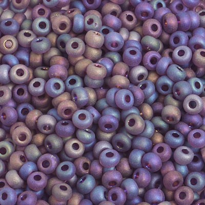 Czech Seed Bead / Pony Beads 6/0 Transparent Purple Shades