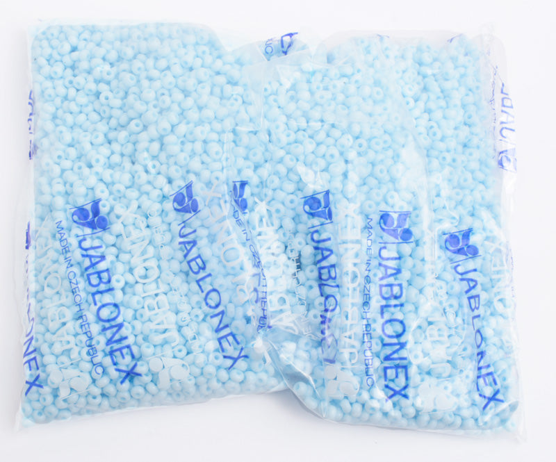 Czech Seed Bead / Pony Beads 6/0 Opaque Blue Shades