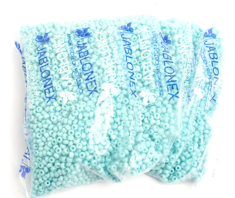 Czech Seed Bead / Pony Beads 6/0 Opaque Blue Shades